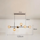 Modern Glass Pendant Lamp E27 for Kitchen Dining Room Decor by Ljojo