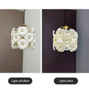 LED Flower Chandelier French Style Lighting for Bedroom Dining Room Decor by Ljojo