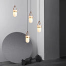 Milky White Glass Chandelier Pendant Light for Bedroom Living Room | Ljojo