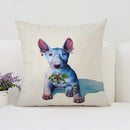 Bull Terrier Art Anime Pillow Cover 40x40 Ljojo Home Decor Throw Pillow