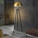 Wabi-sabi Tripod Iron Cap LED Floor Lamp for Bedroom Chandelier by Ljojo