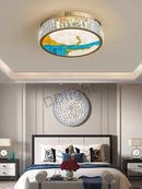 Ljojo Luxury LED Crystal Glass Chandelier for Modern Villa Decor.