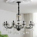 American Black Crystal Chandelier | European Art Decor Ceiling Light by Ljojo