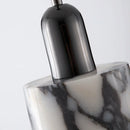 Ljojo Marble Pendant Lamp: Luxury Natural Stone Chandelier for Bedroom, Living, and Dining Room