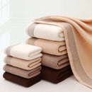 Ljojo 3-Piece Waffle Towel Set: 1 Bath, 2 Hand Towels - Cream