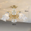 Ljojo Luxury Crystal Living Room Chandelier - Modern Glass Ceiling Light Fixture