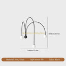 Ljojo LED Wall Light Iron Glass Wall Lamp - Home Decor Lustre