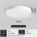 Ljojo LED Infrared Ceiling Light for Home Garage Warehouse Sensor Lighting