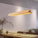 Ljojo Minimalist Wooden LED Chandelier Pendant Light for Dining Room & Home Decor