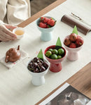 High Footed Ceramic Plate for Chinese Afternoon Tea Desserts by Ljojo