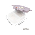 Ljojo 4 Grids Refrigerator Food Storage Box Kitchen Organizer