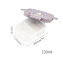 Ljojo 4 Grids Refrigerator Food Storage Box Kitchen Organizer