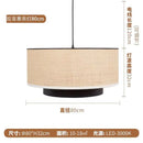 LED Hand-Knitted Pendant Light Medieval Bauhaus Style Fabric Chandelier for Home Decor by Ljojo