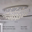 French Dining Room Crystal Led Pendant Lights - Modern Luxury Bar Hanging Lamps by Ljojo