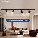 Ljojo LED Track Spotlight GU10 Bulb Fixture for Home, Shop & Kitchen