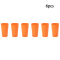 Ljojo 24-Piece Orange Wheat Cutlery & Dinnerware Set for Unbreakable Dining Experience