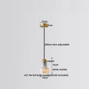 Ljojo Marble Copper LED Pendant Lamp Modern Hanging Lights Fixtures