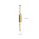 Copper Wall Lamp Modern Minimalist Nordic Indoor Lighting Glass Strip - Ljojo