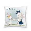 Easter Bunny Polyester Throw Pillow for Home Decor Sofa by Ljojo