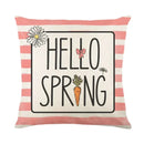 Easter Bunny Eggs Pillowcase 45x45cm Linen Pillow Covers, Ljojo Home Decor Brand