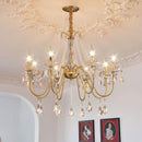 French Luxury K9 Crystal Chandelier Foyer Pendant Light by Ljojo - American Style Home Decor