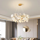 Ljojo Modern Lotus Leaf Ceramics Chandelier Hanging Pendant Lights Home Decor