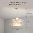 Italian Design White Butterfly Chandelier LED Dimming Pendant Light for Dreamy Atmosphere by Ljojo