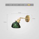 Green Glass Modern Wall Lamp Sconce with LED Light - Ljojo