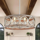 LED Industrial Iron Chandelier Lamp Home Decor Living Room Bedroom Ljojo