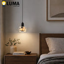 Modern Stone Pendant Light Terrazzo Travertine Calacatta Hanging Lamp Ljojo