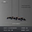 Modern Black Geometric Chandelier Lamp for Dining Room by Ljojo