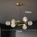 Nordic Luxury Bubble LED Restaurant Pendant Lights - Modern Ball Chandeliers by Ljojo