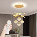 Ljojo Modern Acrylic Crystal Children Chandelier Pendant Lamp for Home Decor LED Indoor Lighting