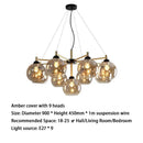 Ljojo Magic Bean Glass Pendant Light Modern Nordic Bedroom Chandelier Glass Living Room Decor