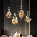 Ljojo Luxury Crystal Glass Chandelier for Dining, Bedroom, Living Room