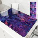 Ljojo 3D Coffee Mat: Quick Dry Kitchen Drying Mat & Bathroom Drain Pad