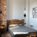 Ljojo Modern LED Red Black Milk Ball Pendant Light Chandelier for Bedroom Dining Stairs