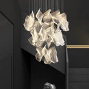 Ljojo Modern Acrylic Led Chandelier | Living Dining Room Pendant Light for Home Decor Lighting