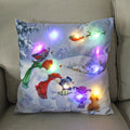 Ljojo LED Christmas Pillow Cover for Festive Holiday Decor