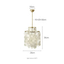 Ljojo Shell Chandelier Pendant Lamp for Living Dining Bedroom - Elegant Boho Hanging Light