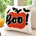 Embroidered Halloween Pillowcase Cojines Orange Pumpkin Spider Web Pillowcases