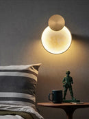 Ljojo Marble Copper Wall Lamp: Modern LED Indoor Lighting for Living Room & Bedroom