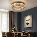 Crystal LED Circle Chandelier Lustre - Modern Bedroom Living Room Ceiling Lamp by Ljojo