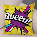Ljojo Letters Print POP ART Pillowcase - Home Decor Cushion Cover