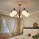 French Medieval Style Living Room Chandelier Retro Wood Hanging Lamp by Ljojo