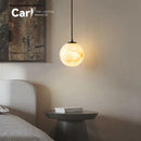 Modern Natural Marble Chandelier Sphere Creative Copper Lighting by Ljojo
