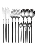 Ljojo 12pc Stainless Steel Cutlery Set - Knife, Fork, Spoon