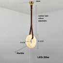 Ljojo Marble Chandelier: Trendy LED Pendant Light for Stylish Indoor Lighting
