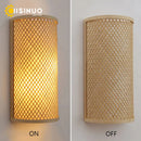 Bamboo Wall Light Sconce by Ljojo - Southeast Asia Style LED Fixture