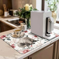 Christmas Dry Coffee Mat Anti Slip Table Cup Drying Mats by Ljojo